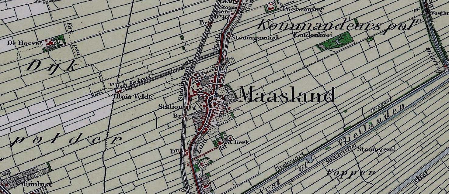 Fragment topografische kaart 1913